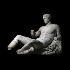 Denne Dionysos er fra Akropolis - nu p The British Museum i London.
